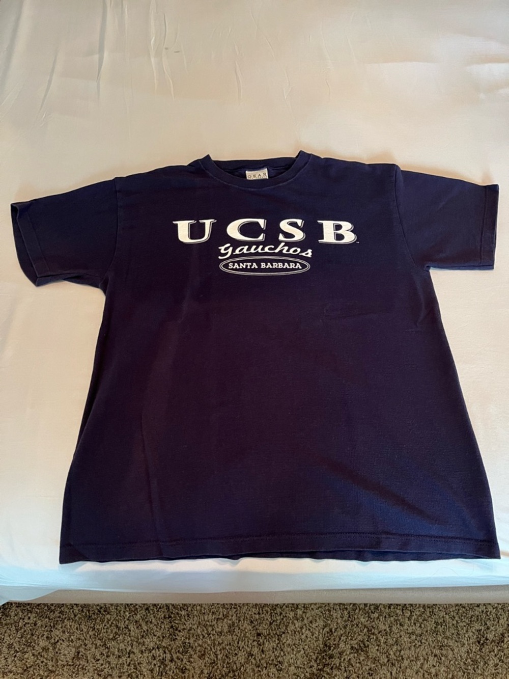 Vintage UCSB Gauchos T-Shirt Large USA Gear For Sports Santa Barbara College Tee